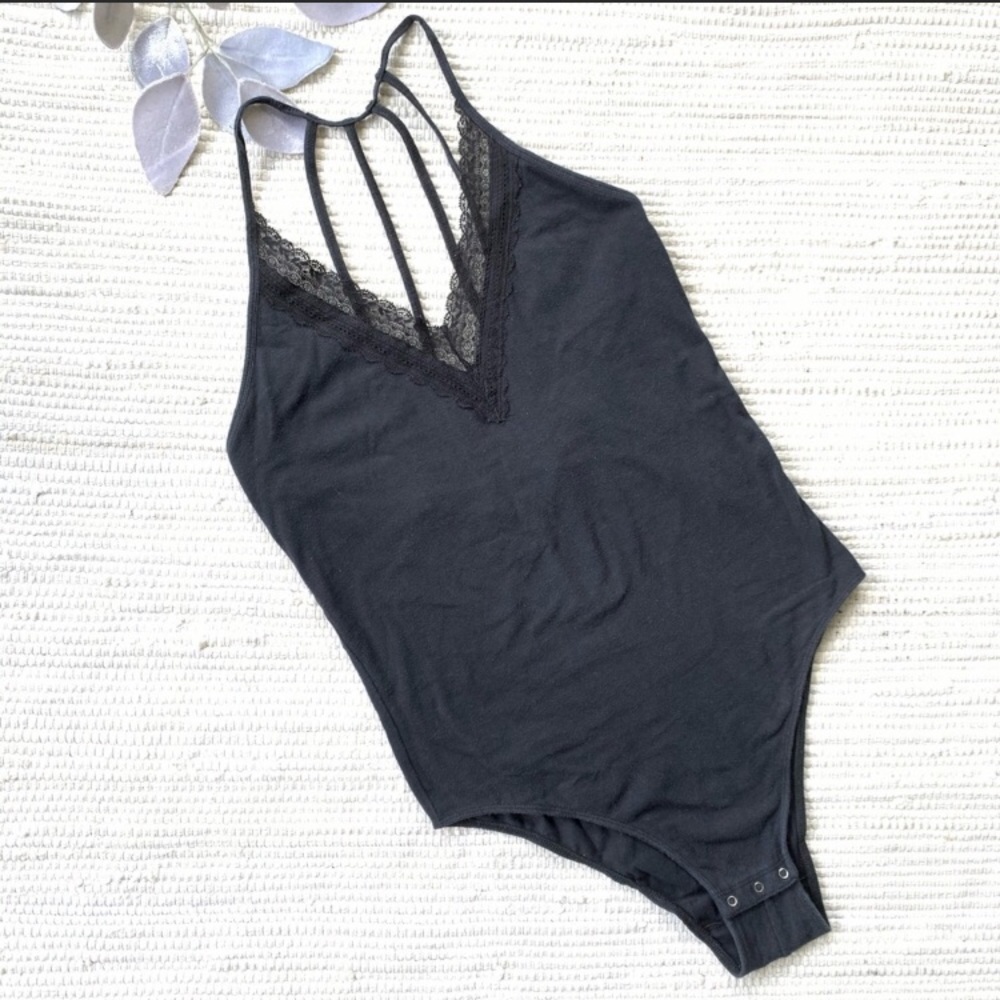 Abercrombie & Fitch Black Lace Bodysuit
